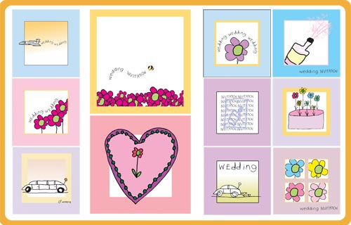 STIRgrafik designs of wedding inviation cards for Innocent Greetings