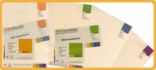 STIRagrafik designs for corporate stationary: stationary sets.