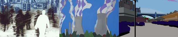Environmentally themed paintings